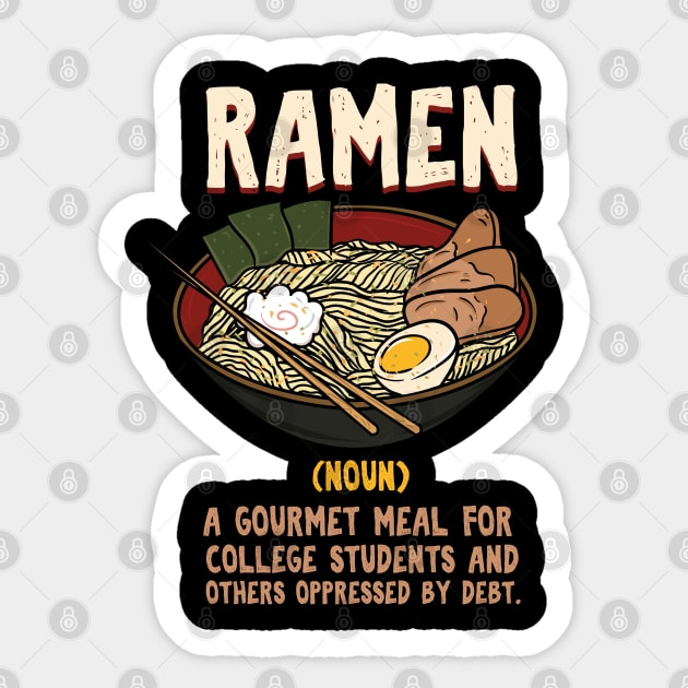 Ramen Noodles Definition Sticker by maxdax